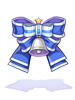 Costume Back Ribbon Bell (Blue)