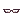 Costume Black Glasses
