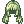 Costume Beauty and Long Wig (Green)
